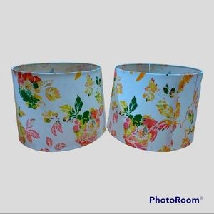 Floral lamp shades
